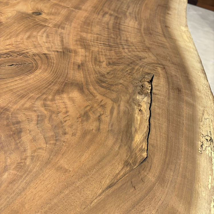 一枚板　ウォールナット　211294-7　(W200cm)　ダイニングテーブル