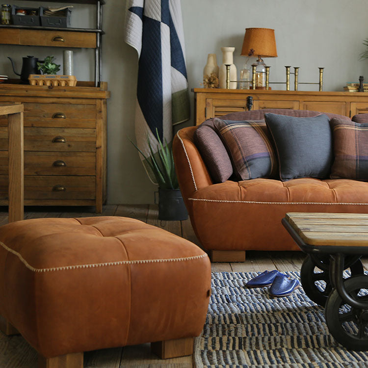 オピアムフレンズソファ スツール L-4ブラウン