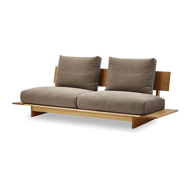 ヌシ ３人掛けソファ 2シータータイプ オーク