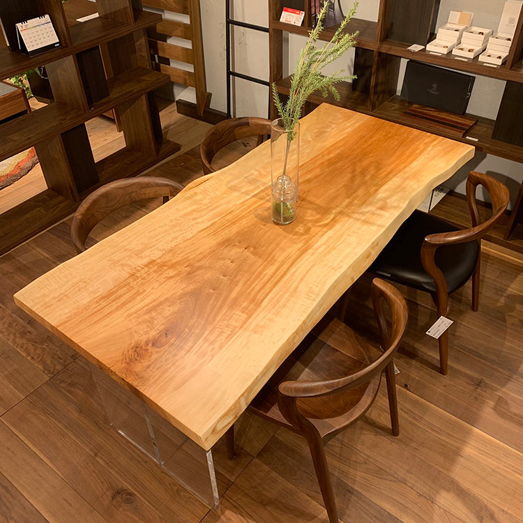 【SOLD OUT】一枚板　トチ　1063-7　(W170cm)　アウトレット品　ダイニングテーブル