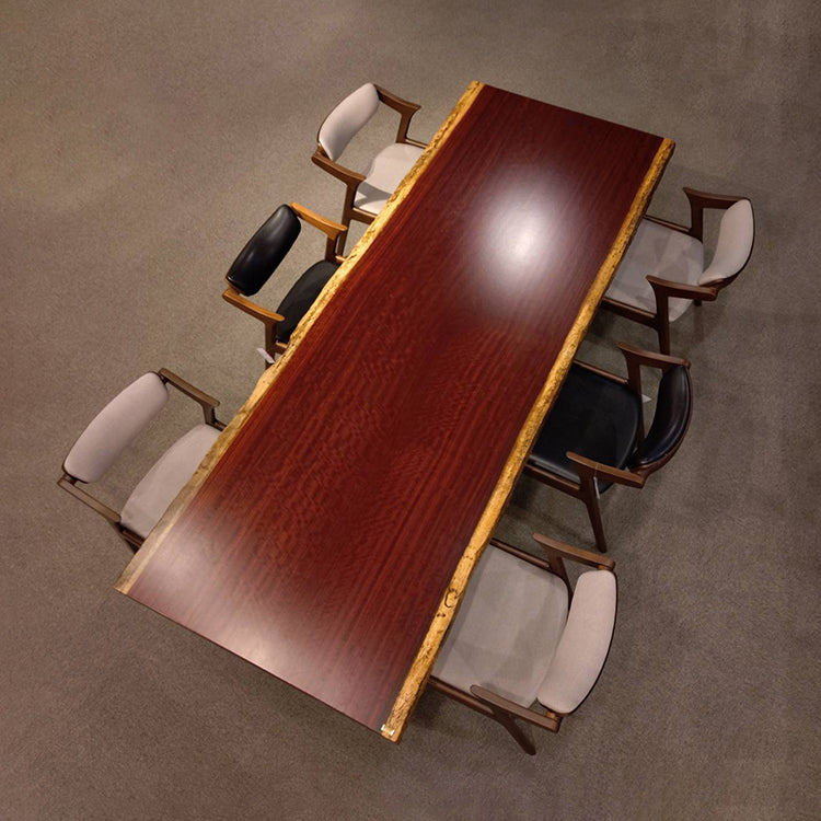 一枚板　パープルハート(杢)　647-2/2-8　(W240cm)　ダイニングテーブル