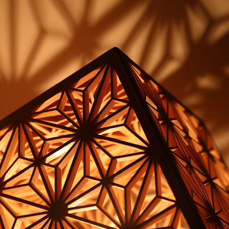 組子照明 キューブ