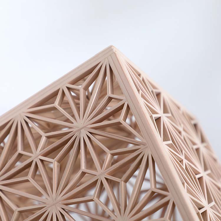 組子照明 キューブ