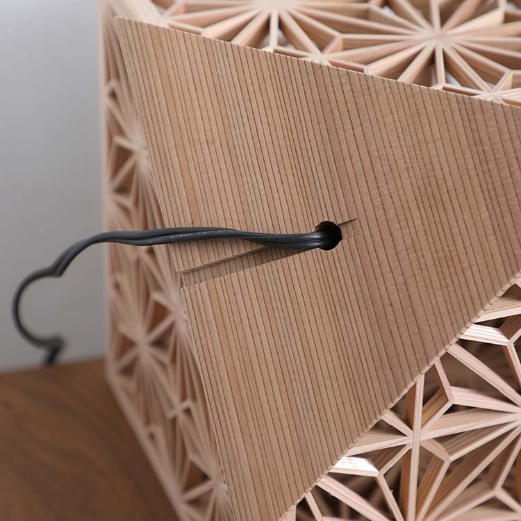 組子照明 キューブ