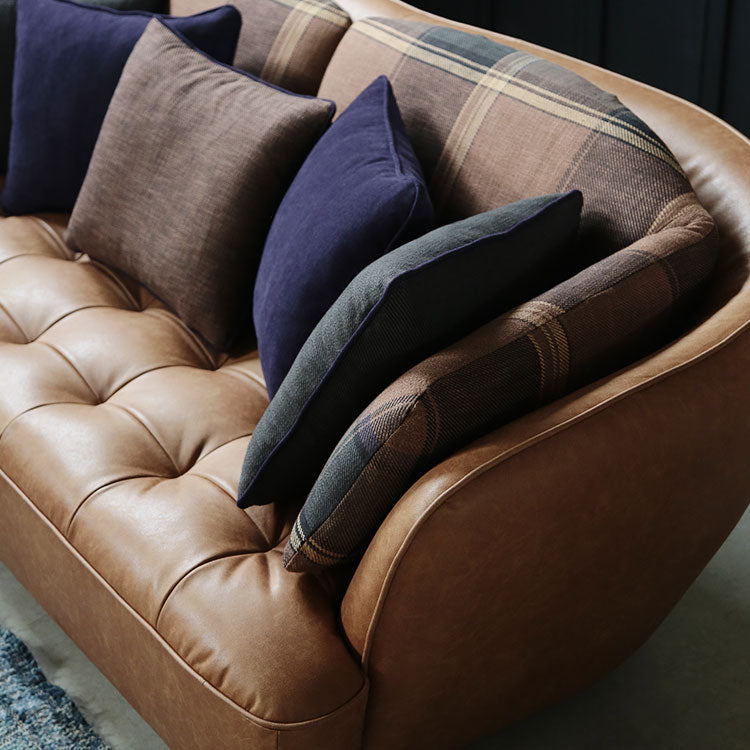 オピアムソファ 1人掛け リサイクルレザーキャメル