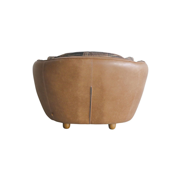 オピアムソファ 1人掛け リサイクルレザーキャメル