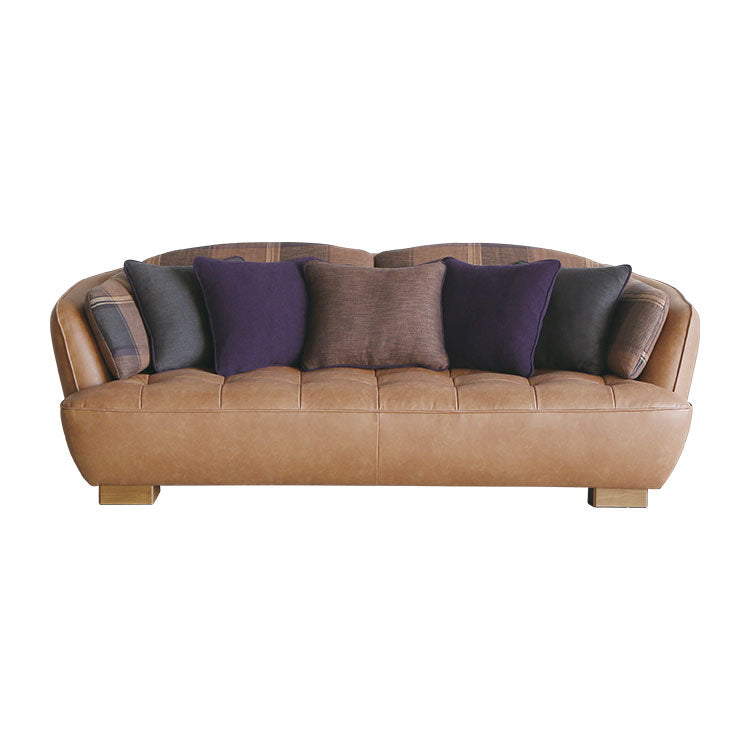 オピアムソファ 3人掛け リサイクルレザーキャメル