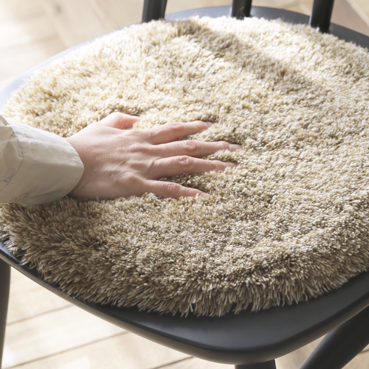 洗えるチェアー ラグ