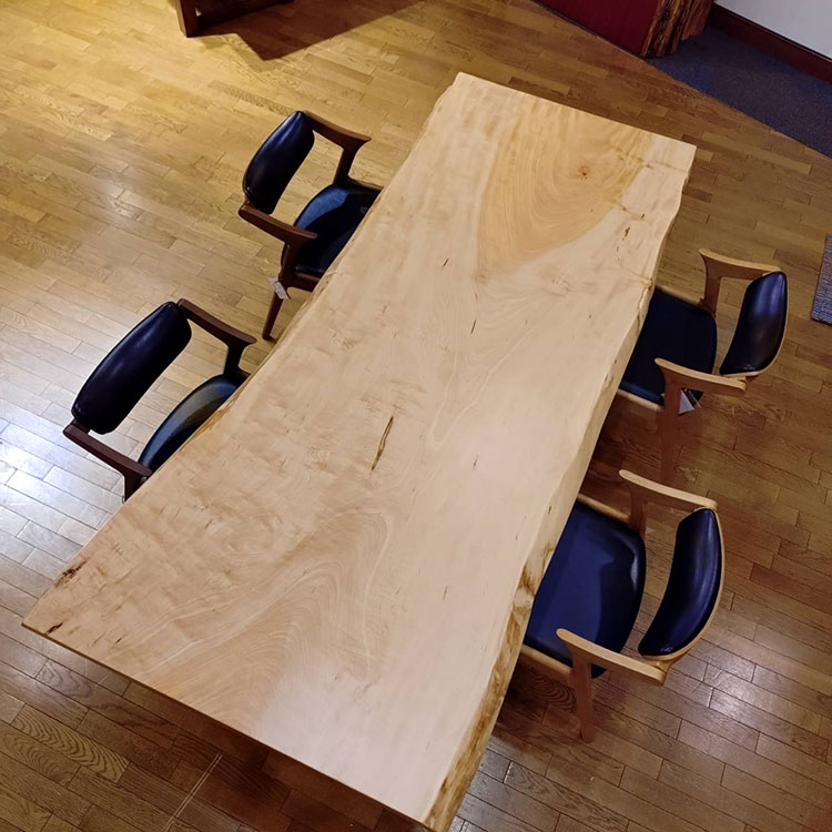 一枚板　トチ(杢)　1207-4　(W220cm)　ダイニングテーブル