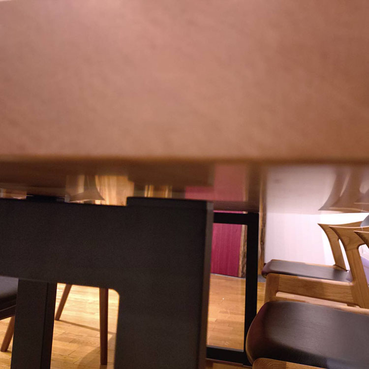 一枚板　トチ(杢)　1207-4　(W220cm)　ダイニングテーブル