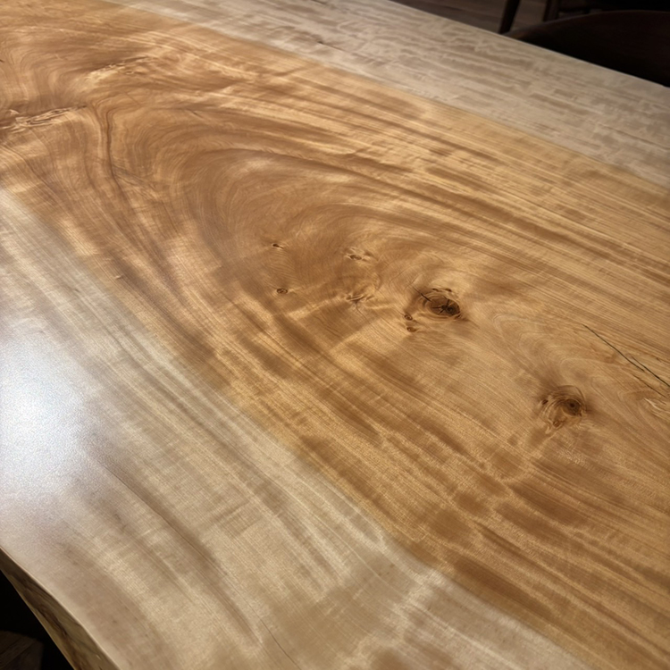 一枚板　トチ(杢)　1207-6　(W210cm)　ダイニングテーブル