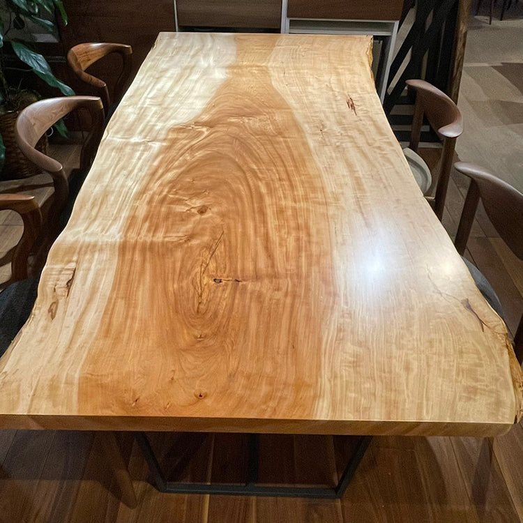 一枚板　トチ(杢)　1207-6　(W210cm)　ダイニングテーブル