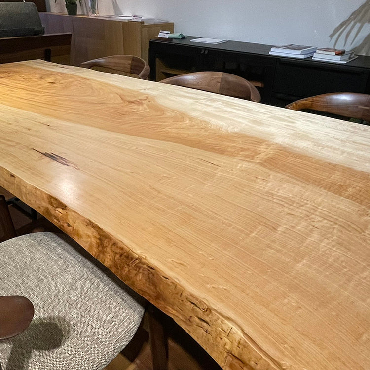 一枚板　トチ(杢)　1207-6　(W210cm)　ダイニングテーブル