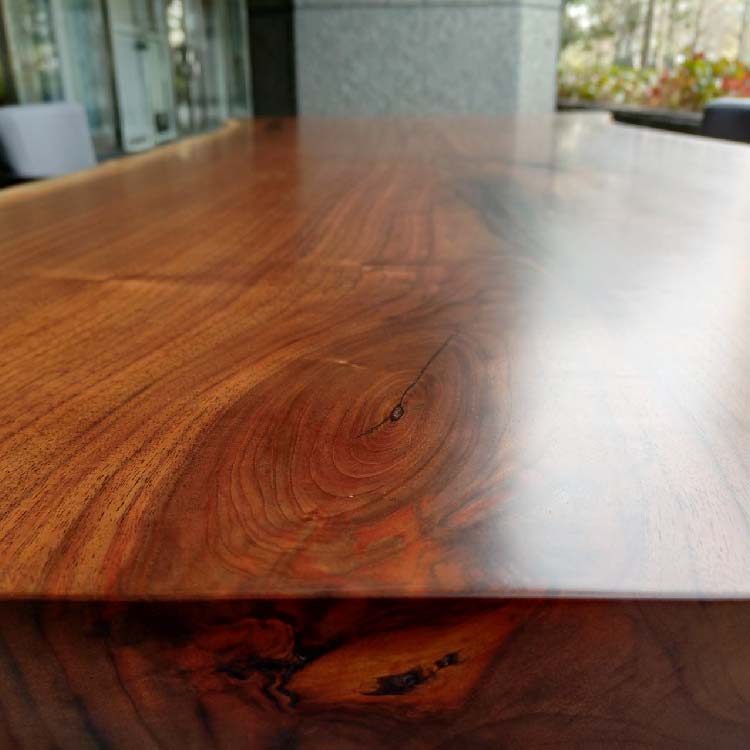 一枚板　ウォールナット　40313-12　(W220cm)　ダイニングテーブル