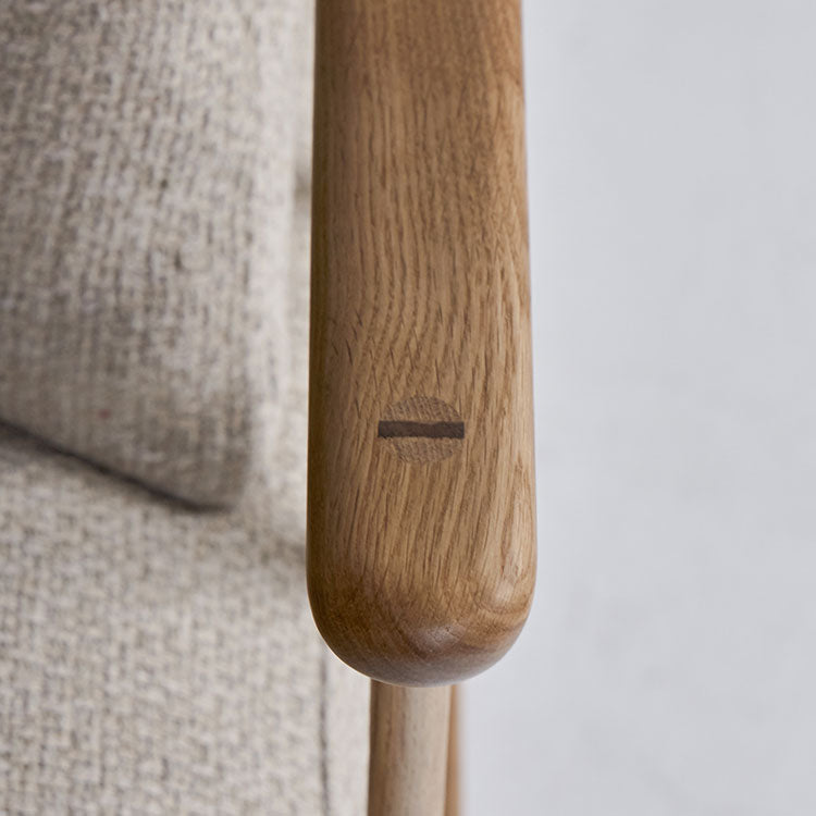 フーバソファ 3人掛け 棚付き片肘 ブラウンスチール脚[tok]