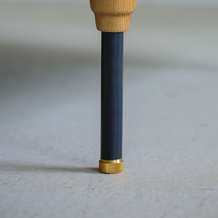 フーバソファ 3人掛け 棚付き片肘 ブラウンスチール脚[tok]