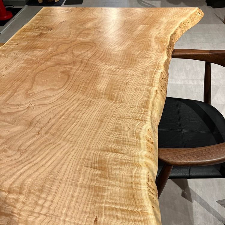 一枚板　トチ(杢)　844-1/2-18　(W215cm)　ダイニングテーブル