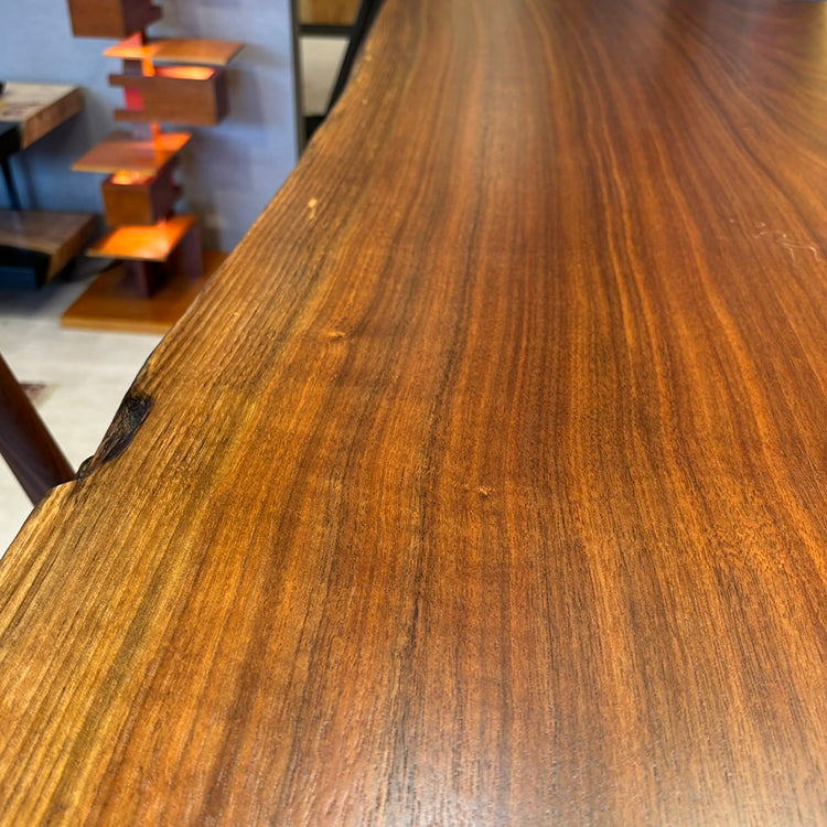 一枚板　ウォールナット　169-4-2　(W235cm)　アウトレット品　ダイニングテーブル