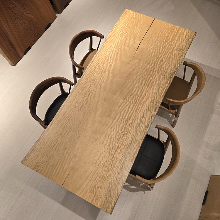 一枚板　アフリカンシカモア(杢)　HN-2085-3006-1　(W200cm)