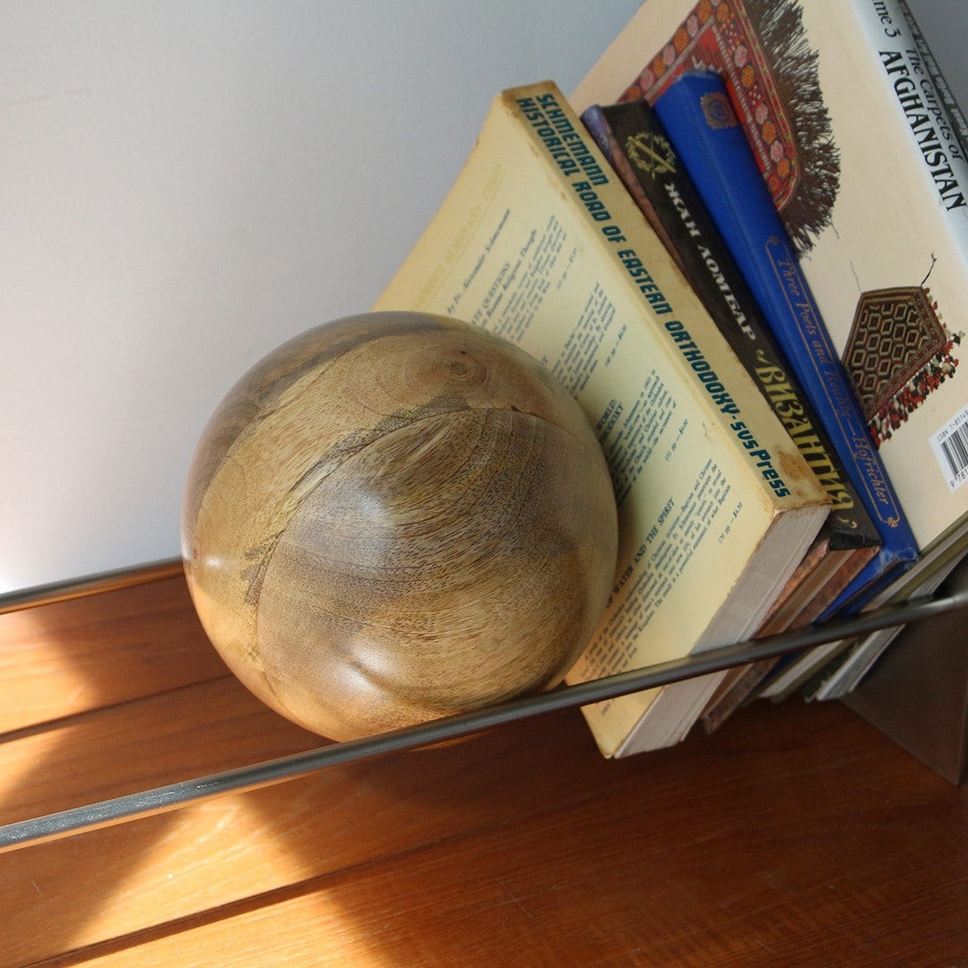 スロープブックエンド シルバー