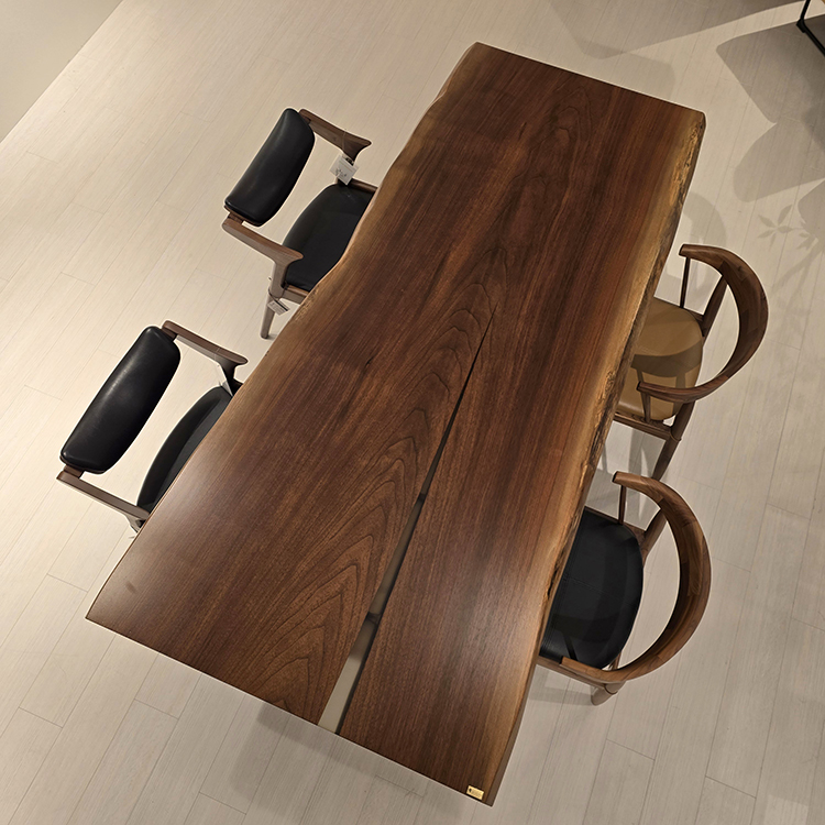 一枚板　ウォールナット　GZZ-187741-3　(W200cm)　ダイニングテーブル