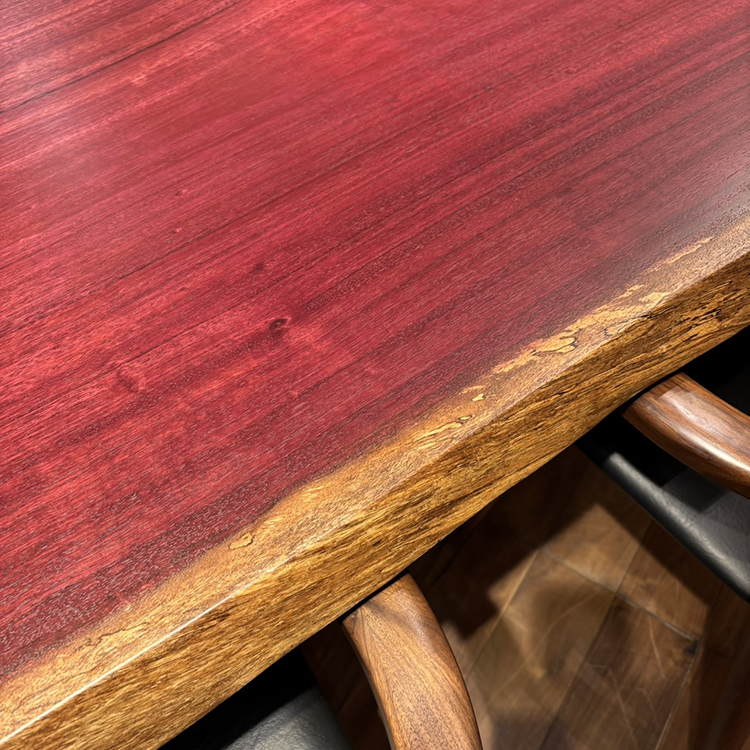一枚板　パープルハート　646-1/3-4-2　(W200cm)アウトレット品　ダイニングテーブル