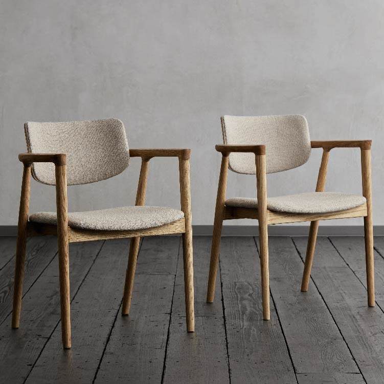 マルタ ダイニングチェア 肘付