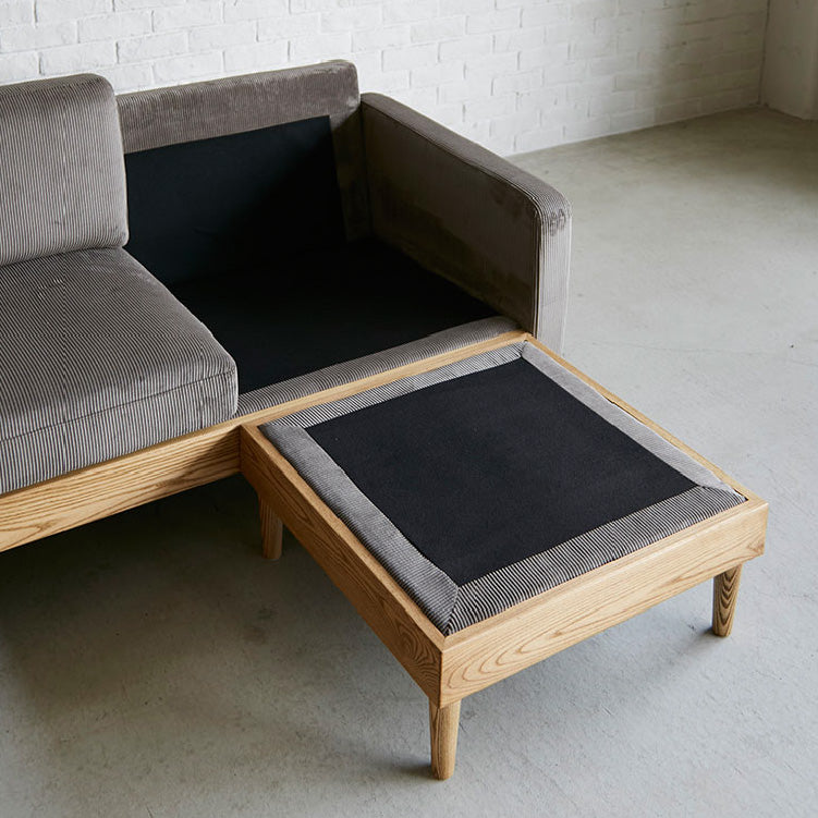 フリート カウチソファ コーデュロイライオンバーク