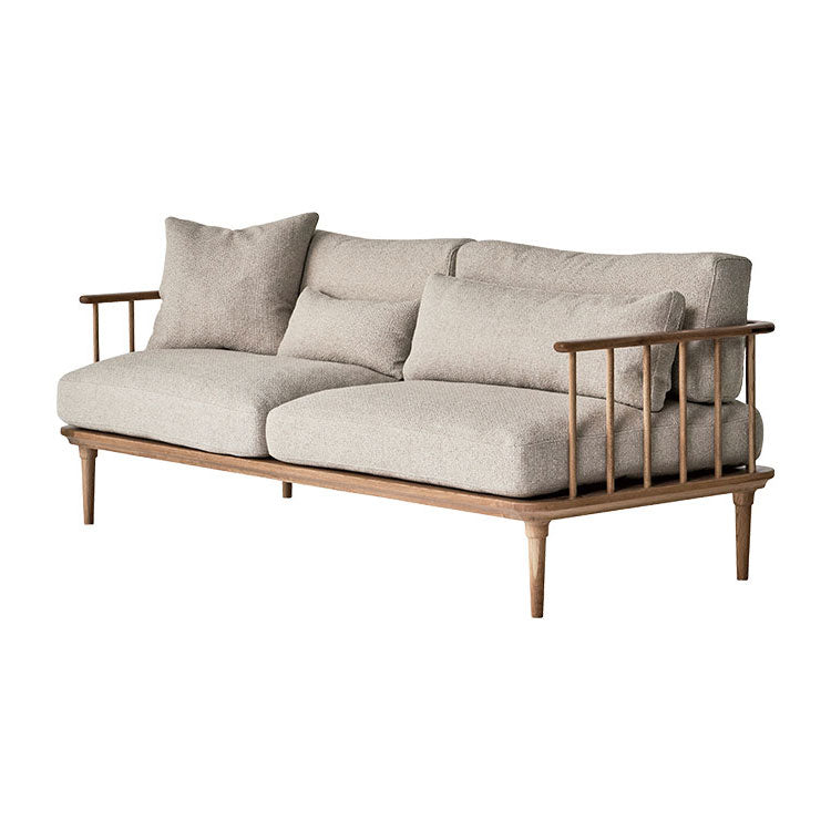 フーバソファ 3人掛け 両肘 ライトブラウン木脚