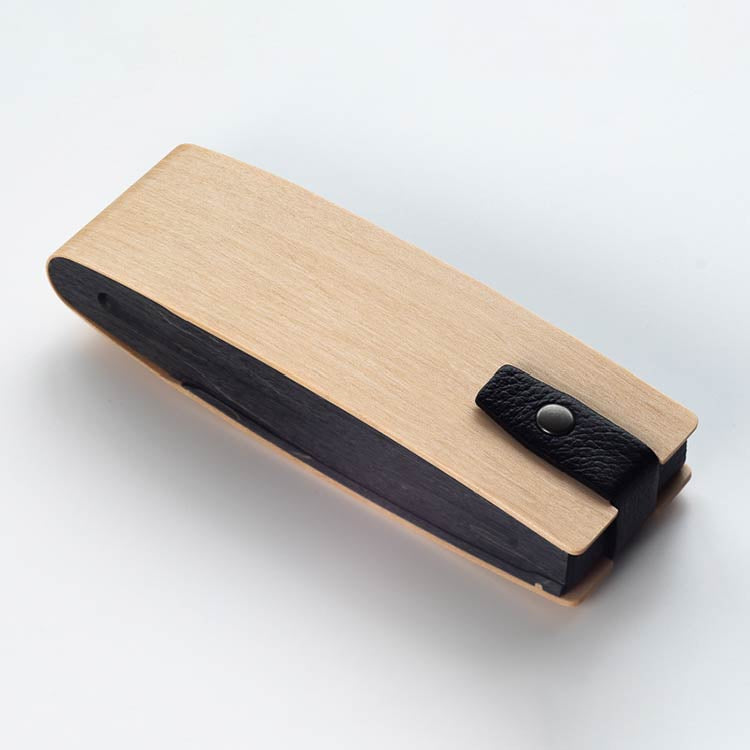 曲木のメガネケース　マルチ型