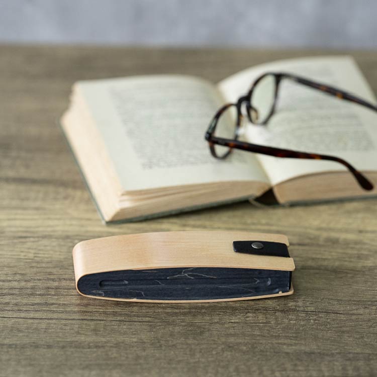 曲木のメガネケース　マルチ型