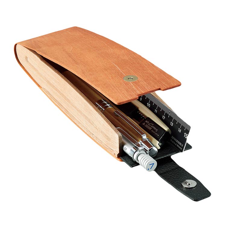 曲木のメガネケース　マルチ型