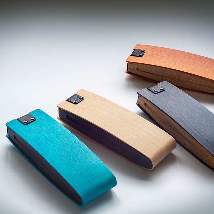 曲木のメガネケース　マルチ型