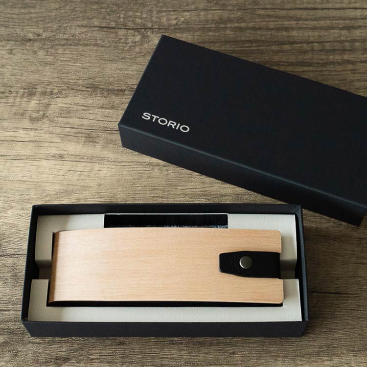 曲木のメガネケース　マルチ型