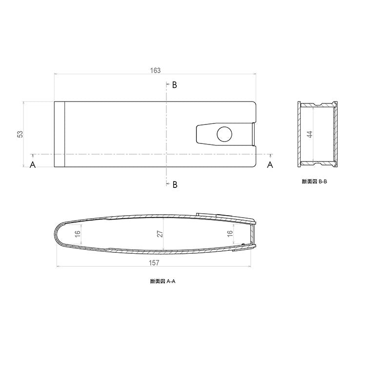 曲木のメガネケース　マルチ型