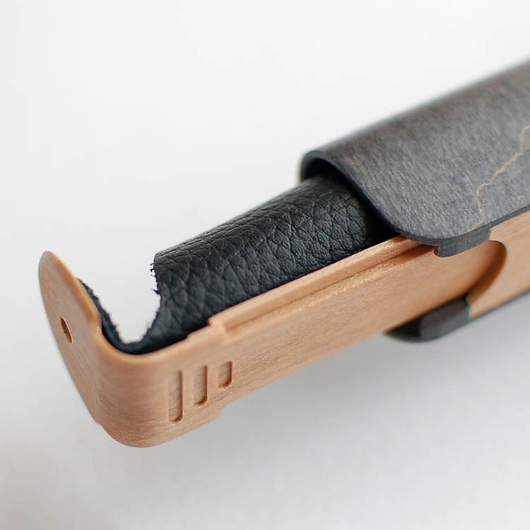 曲木の万年筆ケース　1本差し