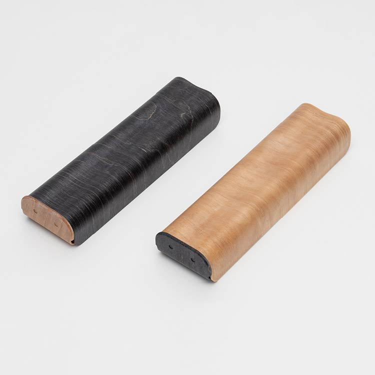 曲木の万年筆ケース　2本差し