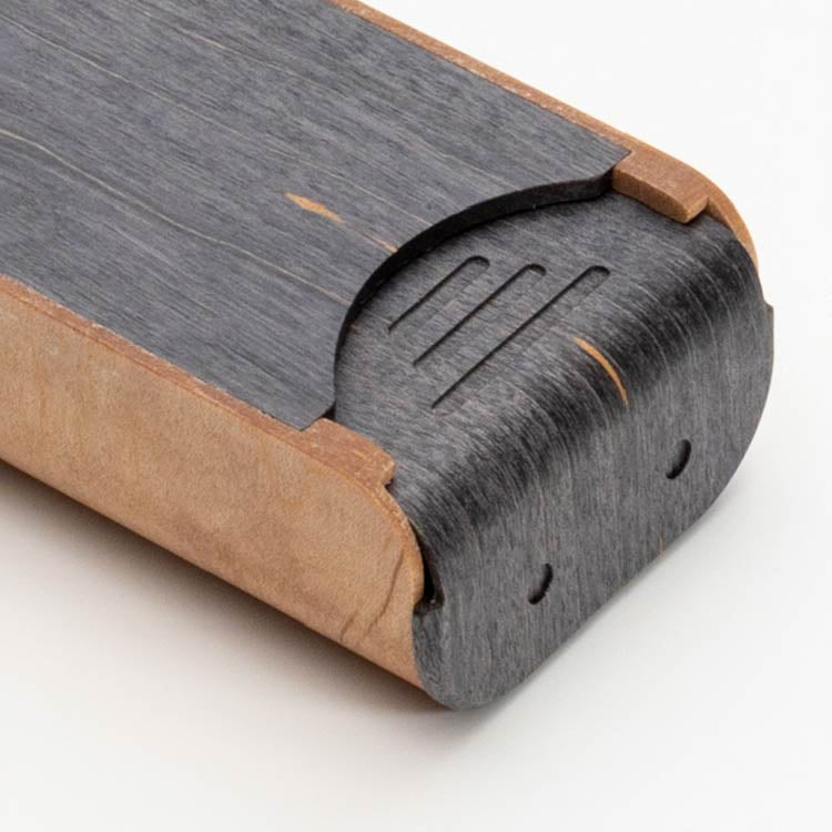 曲木の万年筆ケース　2本差し