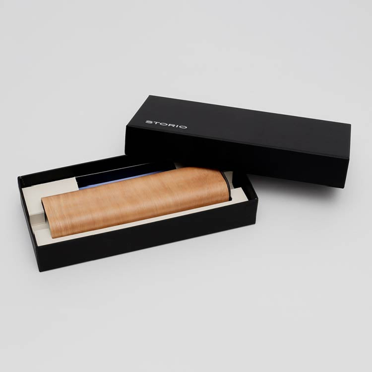 曲木の万年筆ケース　2本差し