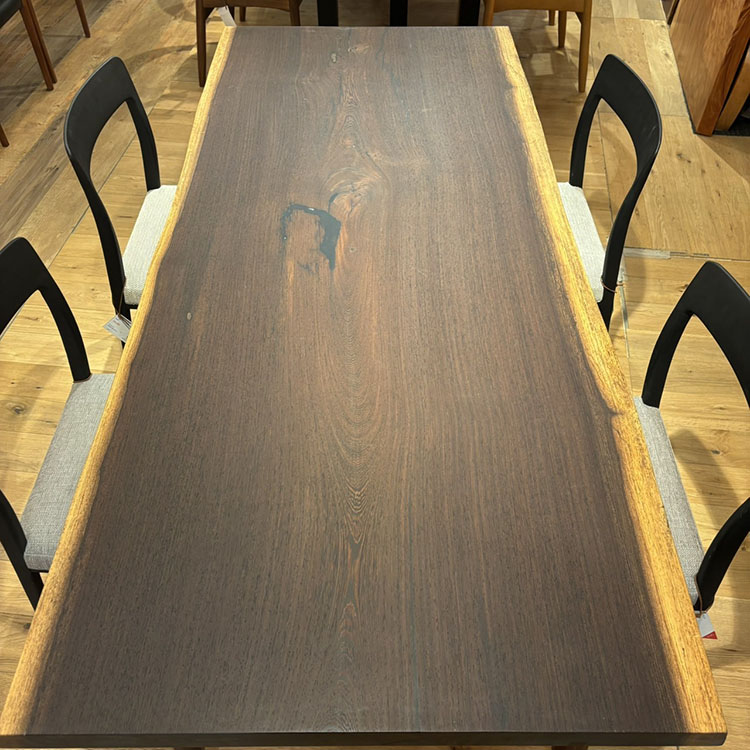 一枚板　ウェンジ　705-3/3-3-3　(W180cm)　アウトレット品　ダイニングテーブル