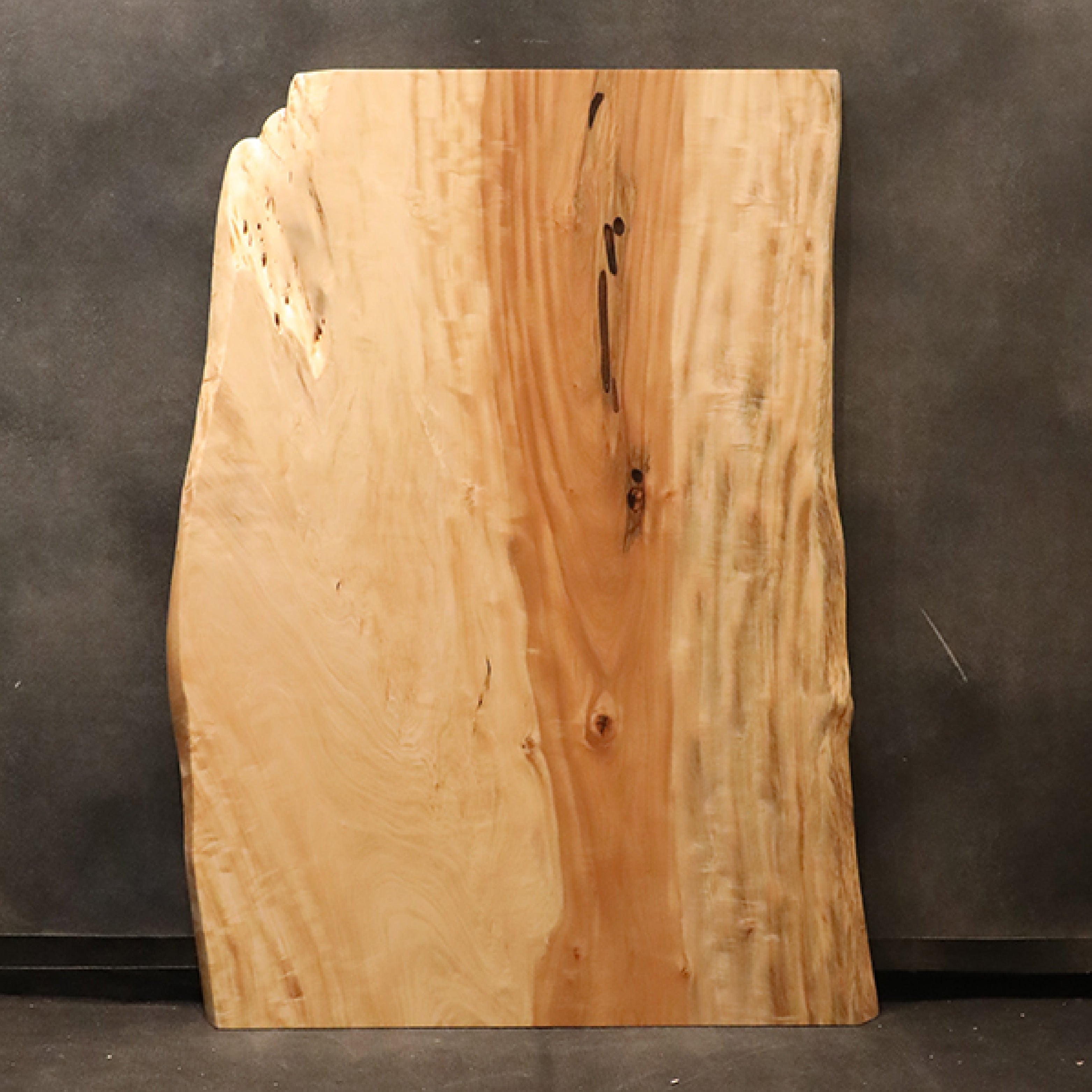 【SOLD OUT】一枚板　トチ(杢)　92-8　(W130cm)　ダイニングテーブル