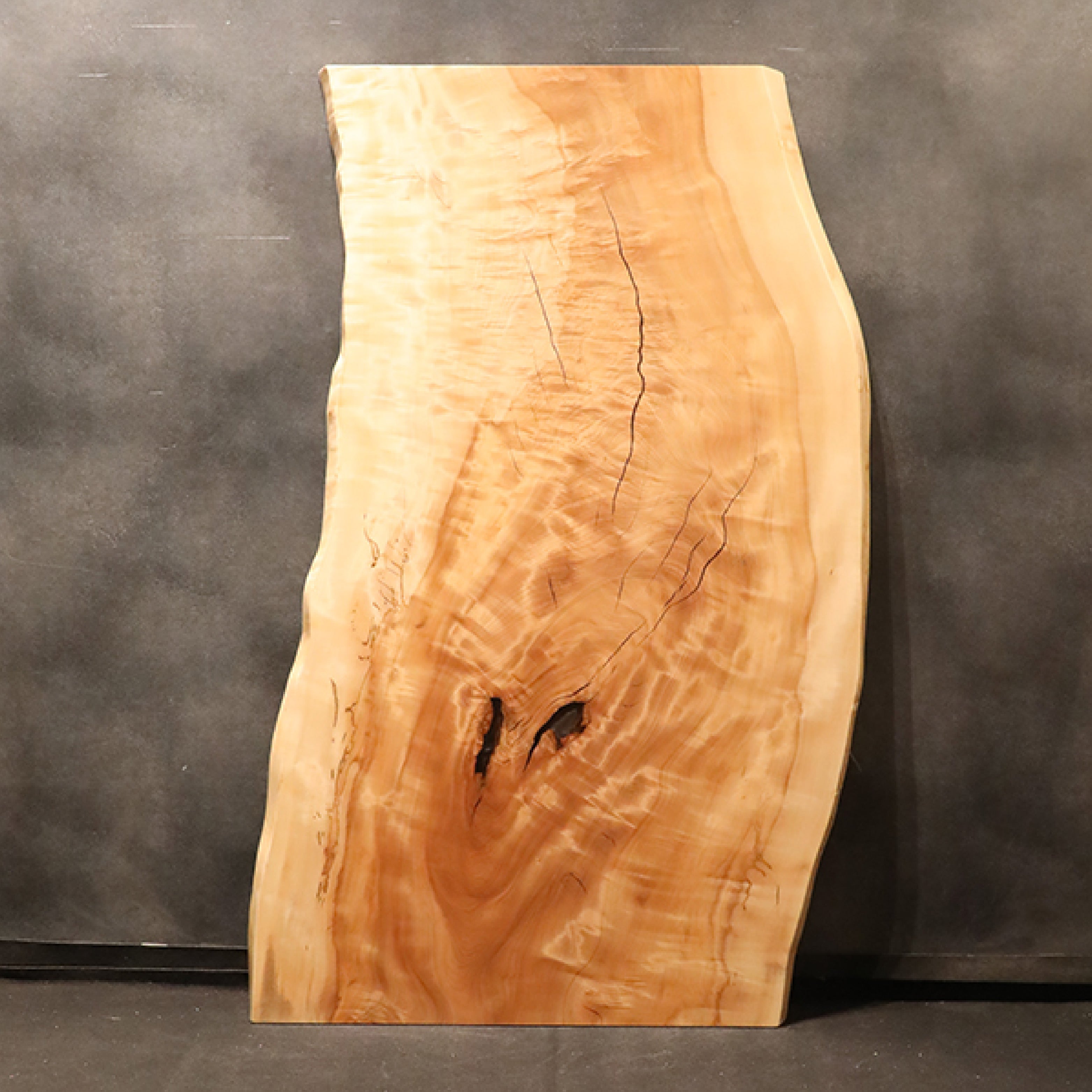 【SOLD OUT】一枚板　トチ(杢)　124-4　(W180cm)　ダイニングテーブル