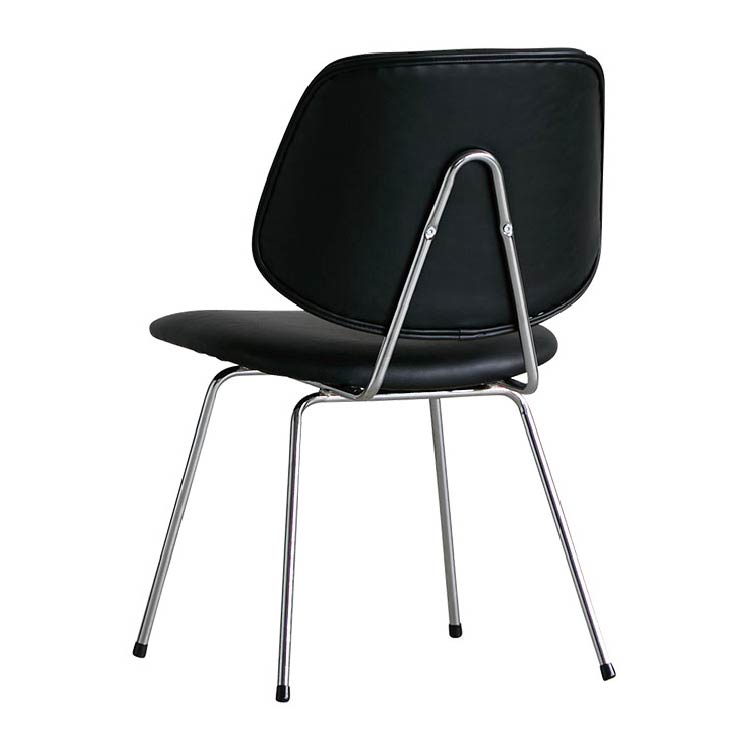 アボック ダイニングチェア 肘無 クロム脚