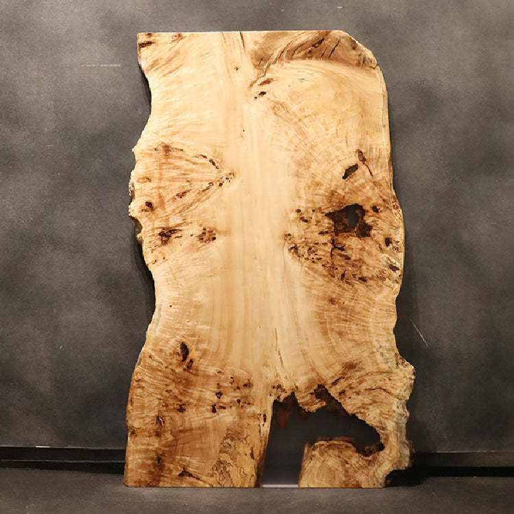 【SOLD OUT】一枚板　ポプラ(杢)　P35-9　（W160cm）　ダイニングテーブル