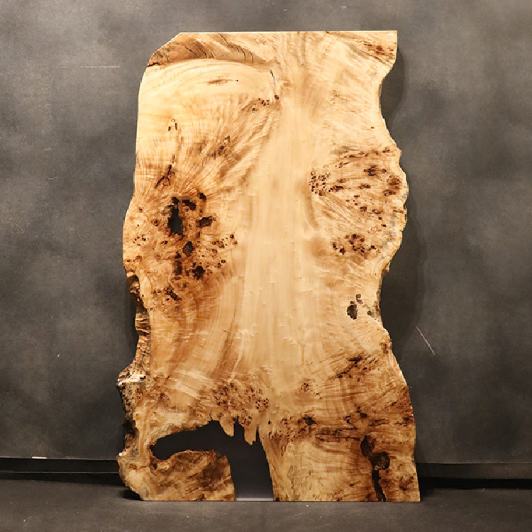【SOLD OUT】一枚板　ポプラ(杢)　P35-9　（W160cm）　ダイニングテーブル