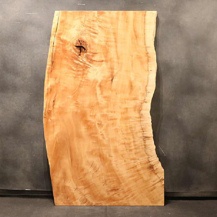 【SOLD OUT】一枚板　トチ(杢)　125-9　（W190cm）　ダイニングテーブル