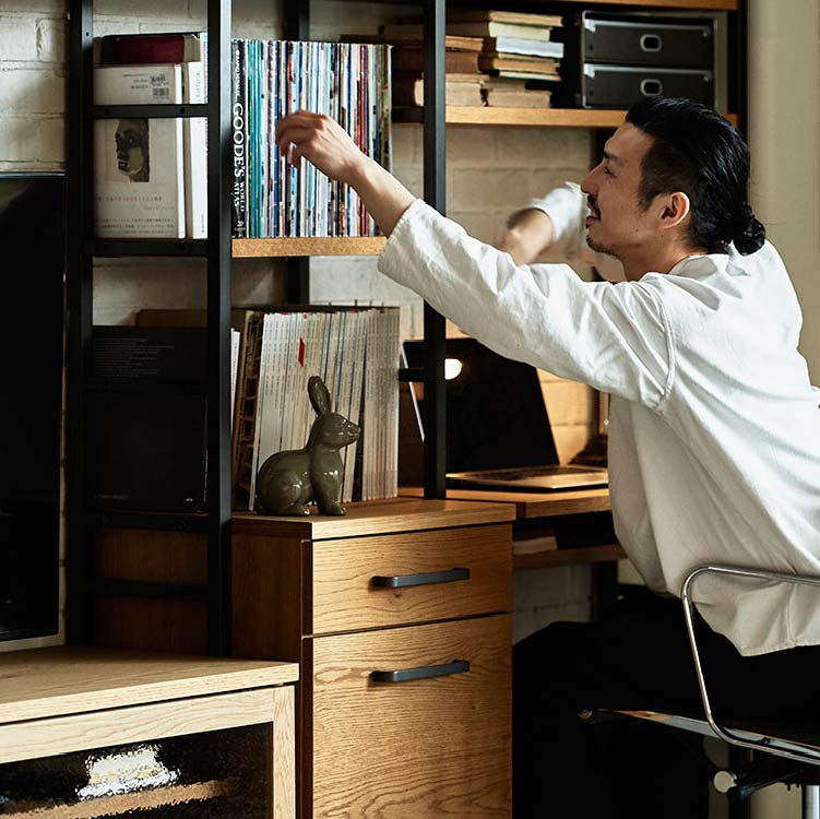 アトランダム リビングユニットシェルフ 322.5cm