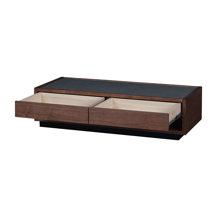 ティカ センターテーブル 幅122cm 引出付 国産 ウォールナット