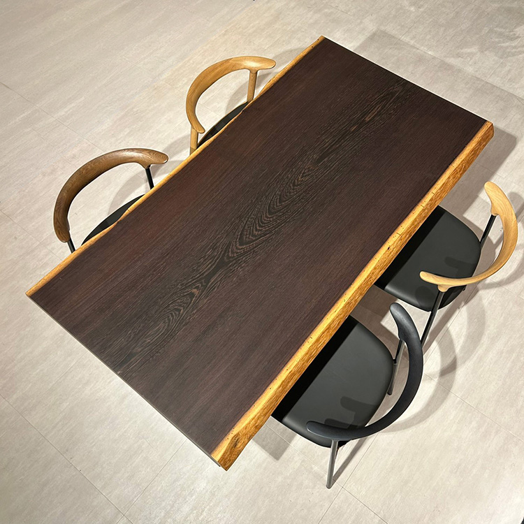 一枚板テーブル　ウェンジ　808-10-1　(W160cm)　