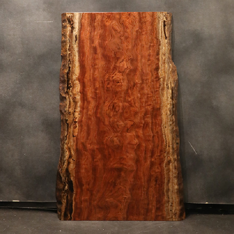 【SOLD OUT】一枚板テーブル (杢) ブビンガ　CN-F206-3005-1　(W155cm)